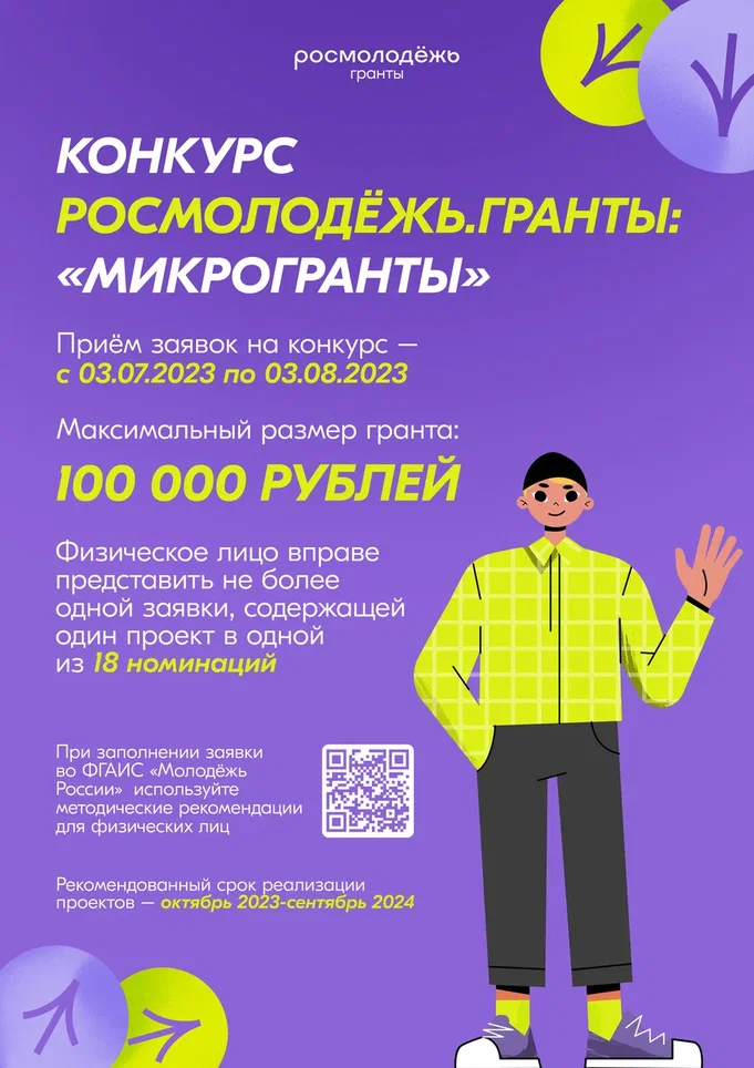 Конкурс Росмолодёжь.Гранты: «Микрогранты».